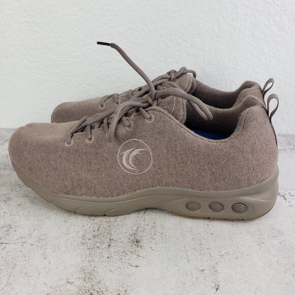 Therafit Men's Wool Runner Shoe Comfort Arch Support in Tan Taupe size 10.5 - Picture 6 of 12